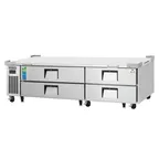 image of Everest ECB82-84D4 84" 2- Section Refrigerated Chef Base w/ Heavy Duty 4 Drawers