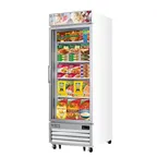 image of Everest EMGF23 29" 1 Glass Door Freezer Merchandiser in White, 23 cu. ft.