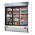 image of Everest EMGR69 72" Three Door Merchandiser Refrigerator, White Exterior, 69 cu. ft.