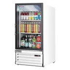 image of Everest EMGR8 24" One Door Merchandiser Refrigerator, White Exterior, 8 cu. ft.