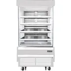 image of Everest EOMV-36-W-35-T 37" Vertical Open Air Merchandiser in White, High Profile, 4 Shelves, 18.2 cu. ft.
