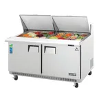 image of Everest EPBWR2 59" Two Section Mega Top Sandwich/Salad Prep Table w/ 2 Doors, 24 Pans