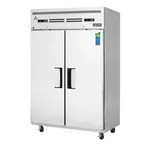 image of Everest ESRF2A 49" 2 Section Reach-In Refrigerator Freezer Combo w/ 2 Solid Doors, Top Mount