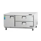 image of Everest ETBR3-D2 71" 1-Door & 2-Drawer Undercounter Refrigerator, Stainless, Front Breathing, 22 cu. ft.