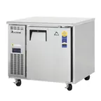 image of Everest Refrigeration ETF1-24 36" 1-Door Undercounter Freezer, Stainless Steel, 6 cu. ft.