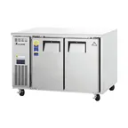 image of Everest ETF2 48" 2-Door Undercounter Freezer, Stainless Steel, 13 cu. ft.
