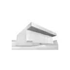 image of HoodMart 1048SSBCOND-PSP Type 2 Condensate Hood w/ PSP Makeup Air