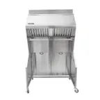 image of HoodMart VH-42 39" Portable/Mobile Ventless Hood System - Includes Ansul R-102 Fire Supp.
