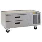 image of Delfield F2956CP-1 56" 1-Section Low Profile Refrigerated Chef Base w/ 2 Drawers