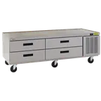 image of Delfield F2973CP 73" 2-Section Low Profile Refrigerated Chef Base w/ 4 Drawers