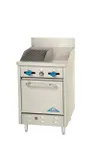 image of Comstock-Castle F318-12-1RB 24" Gas Restaurant Range w/ (1) 12" Griddle, (1)12 "Charbroiler, (1) Space Saver Oven, 70.000 BTU 