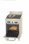 image of Comstock-Castle F318-2RB 24" Gas Restaurant Range w/ 24" Full Charbroiler, (1) Space Saver Oven, 75.000 BTU