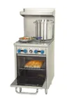 image of Comstock-Castle F318 24" Gas Restaurant Range w/ (4) Open Burners, (1) Space Saver Oven, 132.000 BTU