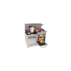 image of Comstock-Castle F3218-1RB 48" Gas Restaurant Range w/ (6) Open Burners, 12" Charbroiler, (2) Space Saver Ovens, 143.000 BTU