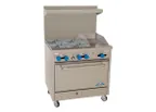 image of Comstock-Castle F330-12 36" Gas Range w/ (4) Burners, 12" Griddle, (1) Standard Oven, 146.000 BTU