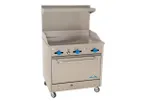 image of Comstock-Castle F330-36 36" Gas Restaurant Range w/ 36" Full Griddle, (1) Standard Oven, 102.000 BTU