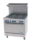 image of Comstock-Castle F330 36" Commercial Gas Range w/ (6) Open Burners, (1) Standard Oven, 192.000 BTU