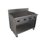 image of Comstock-Castle F34-4RB 48" Gas Restaurant Range, 48" Full Charbroiler w/ Iron Radiant Broiler, (1) Cabinet Base, 100.000 BTU 