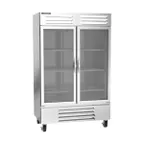 image of Beverage Air FB49HC-1G 52" 2-Section Glass Door Reach-In Freezer, Bottom Mount, 46.2 cu. ft., Stainless Steel Front