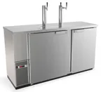 image of Fagor FDD-69S-N 69" Draft Beer Cooler, 3‑Keg, 23.7 cu ft, Front/Side/Top Faucets, 1/3 Self‑Contained