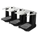 image of FETCO A152 Triple Serving Station For Luxus L4S-15 & L4S-20, Black Plastic/Poly, 12" Width