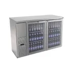 image of Fagor Refrigeration FBB-24-48GS Refrigerated Back Bar Cabinet w/ 2 Glass Doors, 4 Shelves
