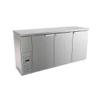 image of Fagor Refrigeration FBB-24-72S Refrigerated Back Bar Cabinet w/ 3 Solid Doors, 6 Shelves