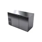 image of Fagor Refrigeration FBB-59S-N Refrigerated Back Bar Cabinet w/ 2 Solid Doors, 4 Shelves, 2 Rails