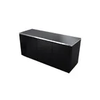 image of Fagor Refrigeration FBB-79-N Refrigerated Back Bar Cabinet w/ 3 Solid Doors, 6 Shelves, 4 Rails