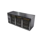 image of Fagor Refrigeration FBB-79GS-N Refrigerated Back Bar Cabinet w/ 3 Glass Doors, 6 Shelves, 4 Rails