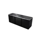 image of Fagor Refrigeration FBB-95-N Refrigerated Back Bar Cabinet w/ 3 Solid Doors, 6 Shelves, 4 Rails