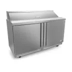 image of Fagor FST-60-16-N 60" 2-Door Sandwich and Salad Prep Table, 16 Pans, Stainless Steel