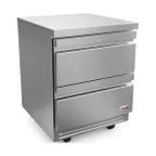 image of Fagor Refrigeration FUR-27-D2-N 27" Undercounter Refrigerator w/ 2 Drawers, 9.5 cu. ft.