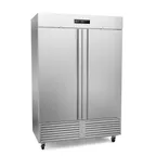 image of Fagor Refrigeration QVR-2-N Reach-In Refrigerator w/ 2 Solid Doors, Bottom Mount, Stainless Steel, 52 cu. ft.
