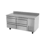 image of Fagor SWR-67-D4 67" 2-Section Worktop Refrigerator w/ 4 Drawers, 18.6 cu. ft.