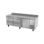image of Continental Refrigerator DRA43NSSBS 43" Worktop Refrigerator w/  1 Full & 1 Half Doors