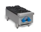image of Comstock-Castle FHP12 12" Countertop Gas Hotplate with (2) Burners, Manual Controls, 48.000 BTU