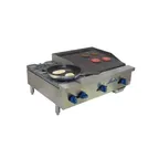 image of Comstock-Castle FHP36-2RB 36" Countertop Gas Radiant Charbroiler / Hotplate Combo, 98.000 BTU