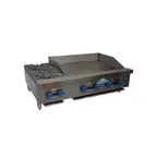 image of Comstock-Castle FHP42-30T 42" Countertop Gas Griddle/Hotplate Combo, Thermostatic, 120.000 BTU