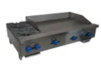 image of Comstock-Castle FHP48-36 48" Countertop Gas Griddle/Hotplate Combo, Manual Controls, 128.000 BTU