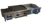 image of Comstock-Castle FHP60-24T-2RB 60" Countertop Hotplate/Griddle/Charbroiler Combination, 138.000 BTU