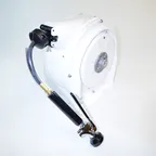 image of Fisher 29851 Hose Reel Assembly, Closed Reel Rinse Wall Mounted with Spray Valve