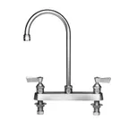 image of Fisher 33150 Faucet, Deck Mount, 8" Centers, 12" Swivel Gooseneck Spout