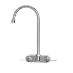 image of Fisher 36150 Faucet, Backsplash Mount, 4" Centers, 13-1/2" Rigid Gooseneck Spout