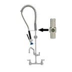 image of Fisher 73130 Pre-Rinse Unit, Spring Style, Backsplash Mount, 8" Centers