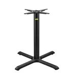 image of FLAT Tech CT2006 KX30 Dining Height Restaurant Table Base, 30" Cross Base, 3" Dia. Column, Cast Iron, Textured Finish