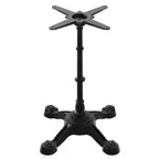 image of FLAT Tech CT4200 PX23 Table Base, Dining Height, 22x22 Base Spread, Cast Iron, Powder Coat Finish, 2-5/9 Dia Column, 11-2/5 Mounting Plate