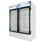 image of Fogel USA CR-49-HC 60" Two Swing Glass Door Merchandiser Refrigerator in White, 49 cu. ft.