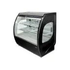 image of Fogel USA ELITE-6-DC-HC-B 72" Black Refrigerated Deli Display Case