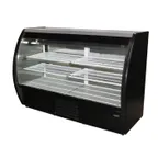 image of Fogel USA MIRAGE-6-DC-HC-B 72" Black Refrigerated Deli Display Case